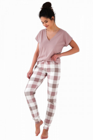 Sensis Netty Dámské pyžamo XL pudrově růžová