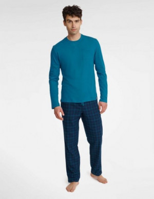 Henderson Unusual 40947-55X modré Pánské pyžamo XXL modrá