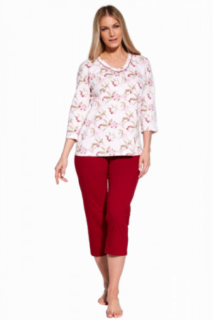 Cornette 481/360 Adele Dámské pyžamo plus size 3XL světle růžová