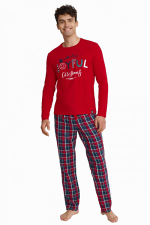 Henderson Glance 40950-33X Pánské pyžamo L červená