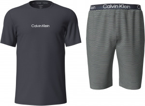 Spodní prádlo Pánské pyžamo S/S SHORT SET 000NM2183EC71 - Calvin Klein