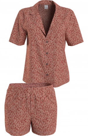 Spodní prádlo Dámské pyžamo S/S SHORT SET 000QS6967EFXH - Calvin Klein