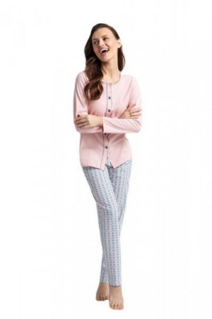 Luna 599 růžové Dámské pyžamo XL růžová