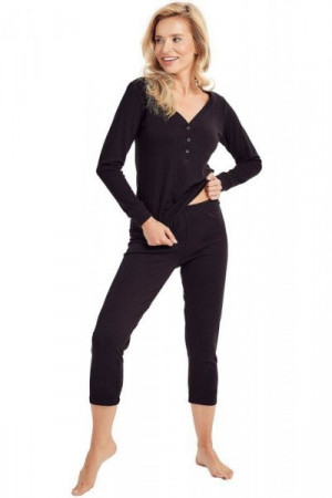 Taro Sisi 3003 01 černé dámské pyžamo XL černá