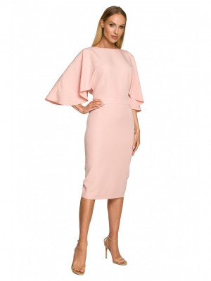 Dámské šaty M700 pudr růžová - Moe pudrovo-růžová
