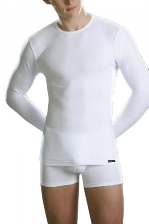 Pánské tričko 214 Authentic white - CORNETTE bílá