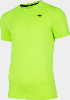 Pánské funkční tričko 4F TSMF002 Zelené neon Zelená