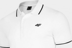 Pánské polo tričko 4F TSM009 bílé Bílá