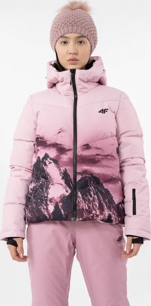 Dámská lyžařská bunda 4F H4Z22-KUDN004 světle růžová Růžová