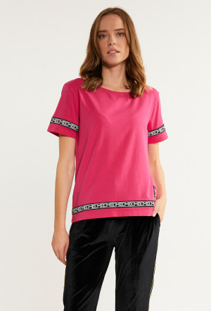 Monnari Trička Dámské tričko s proužky Pink