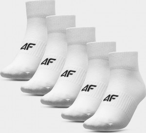 Pánské ponožky 4F 4FAW22USOCM072 bílé Bílá 39-42