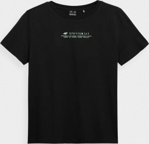 Dámské tričko 4F H4Z22-TSD019 černé Černá