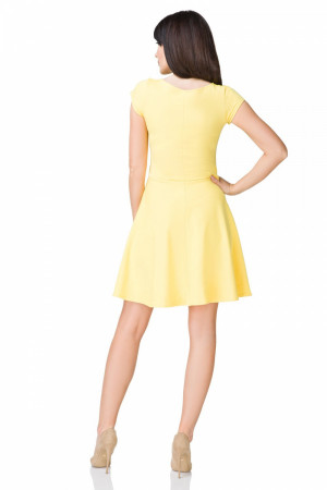 Denní dámské šaty T184/4 žluté - Tessita L-40
