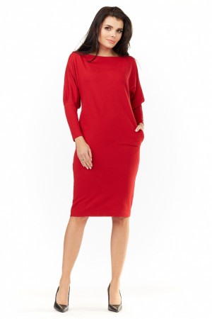 Dámské šaty model 109818 červené - Awama UNI