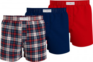 Pánská trička 3P WOVEN BOXER PRINT UM0UM028470W1 - Tommy Hilfiger