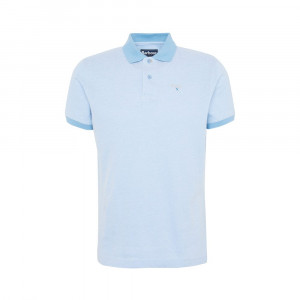 Barbour Sports Mix Polo Shirt — Sky Blue