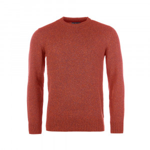 Barbour Tisbury Crew Neck Sweater — Brick Red