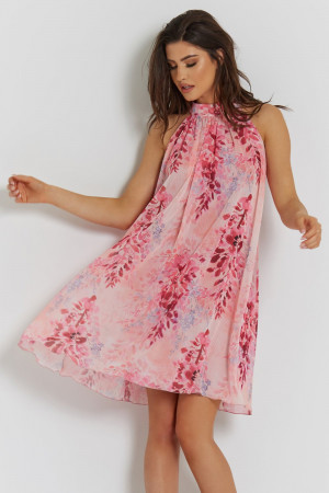 Dámské šaty Liv 281 - IVON růžová-korálová L/XL