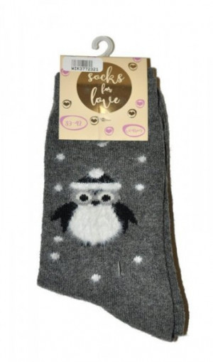 WiK 37723 Socks For Love Dámské ponožky 35-38 grafitová (tmavě šedá)