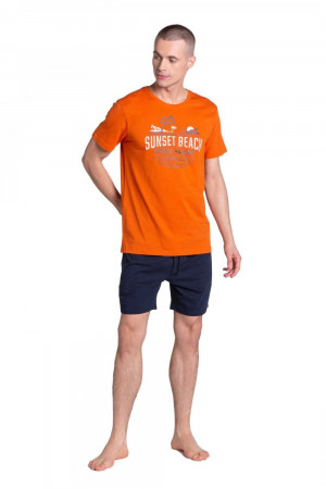 Pánské pyžamo 38867 Led oranžová
