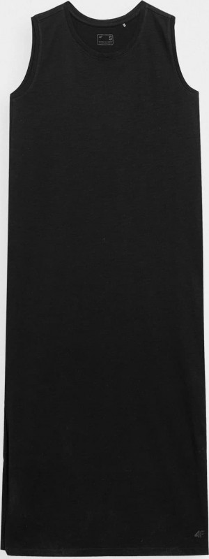 Dámské šaty 4F H4L22-SUDD017 černé Černá