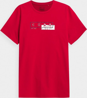 Pánské tričko 4F TSM021 Červené Červená