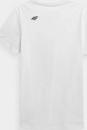 Pánské tričko 4F H4Z21-TSM018 bílé Bílá