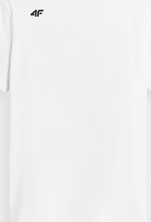 Pánské tričko 4F H4Z21-TSM023 bílé Bílá