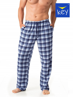 Pánské pyžamové kalhoty Key MHT 426 B23 M-2XL modrá