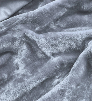 Dámská zimní semišová bunda ve vřesové barvě s kožešinou (6517BIG) fialová