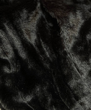 Černá oboustranná dámská bunda-kožíšek (B8051-1) černá XXL (44)