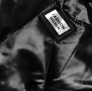 Černá dámská bunda s kapucí pro přechodné období (B8091-1) černá