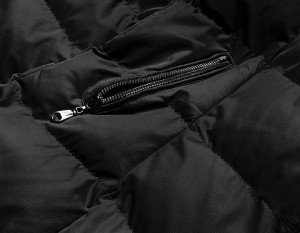 Černá dámská zimní bunda s kapucí (5M750-392) černá S (36)