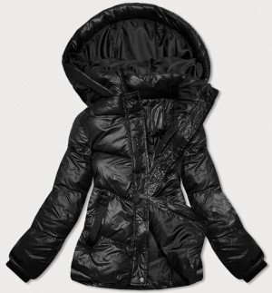 Černá dámská péřová zimní bunda (23065-392) černá S (36)