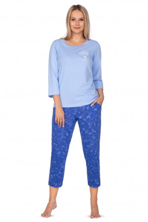 Dámské pyžamo Regina 646 3/4 2XL modrá