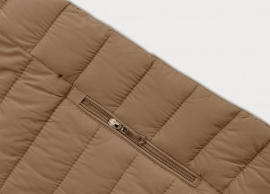 Dámská prošívaná bunda ve velbloudí barvě pro přechodné období (16M9109-84) béžová S (36)