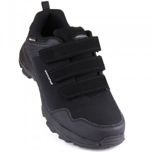 American Club M AM932 černá softshellová sportovní obuv na suchý zip