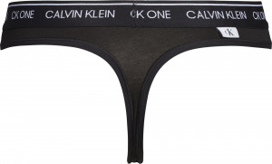 Dámská tanga Thong CK One 000QF5733E001 černá - Calvin Klein