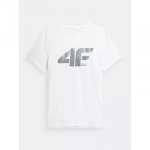 Pánské tričko 4FSS23TTSHM309-10S bílé - 4F 3XL