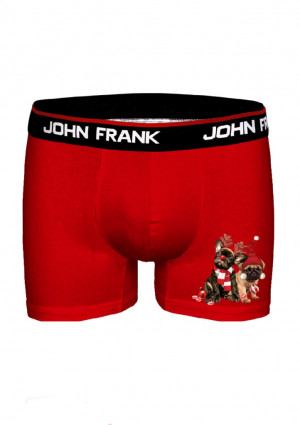 Pánské boxerky John Frank JFBD40-CH-FRIENDS L Červená