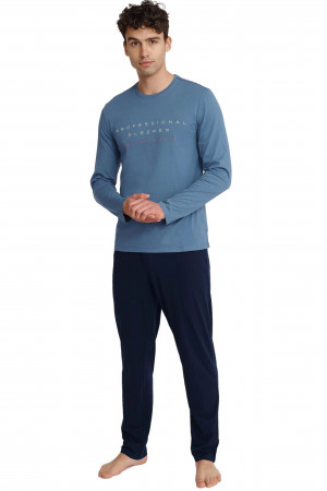 Pánské pyžamo 40963 Insure blue - HENDERSON světle modrá