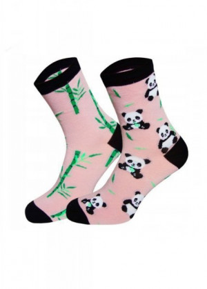 Milena 0200 Panda asymetrické Dámské ponožky 37-41 grafitová (tmavě šedá)