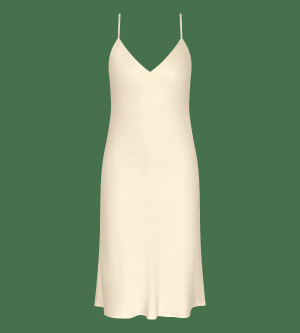 Dámská noční košilka Silky Sensuality NDW X - ECRU WHITE - ecru 1595 - TRIUMPH ECRU WHITE
