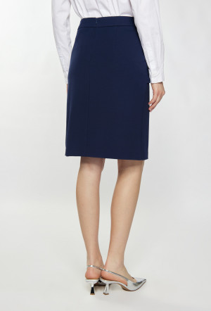 Monnari Mini sukně Pletená sukně s ozdobou Navy Blue