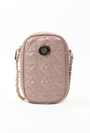Monnari Příslušenství pro elektronická zařízení Quilted Phone Bag In Hearts Light Pink OS