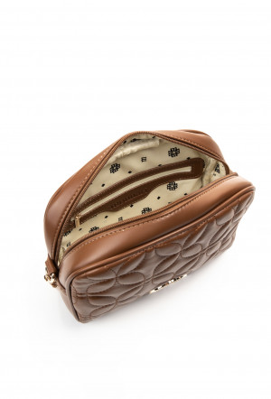 Monnari Bags Dámská kabelka s logem značky Brown OS