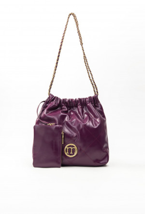 Monnari Batohy Dámská taška typ s prošíváním fialová OS