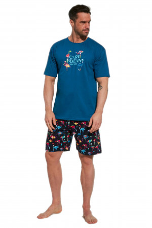 Pánské pyžamo 326/124 Caribbean - CORNETTE oceán
