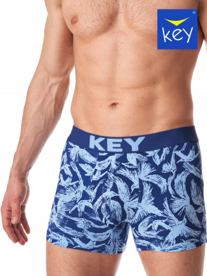 Pánské boxerky Key MXH 417 B23 M-2XL modrá