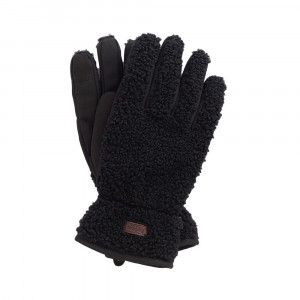 Pořádné fleecové zimní rukavice Barbour Eskdale Fleece Gloves — Black